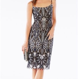 BCBG Spaghetti Strap Midi Dress